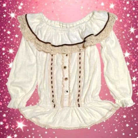 当時物 リズリサ オフショル ふわふわ 平成ギャル y2k 姫ギャル コケット