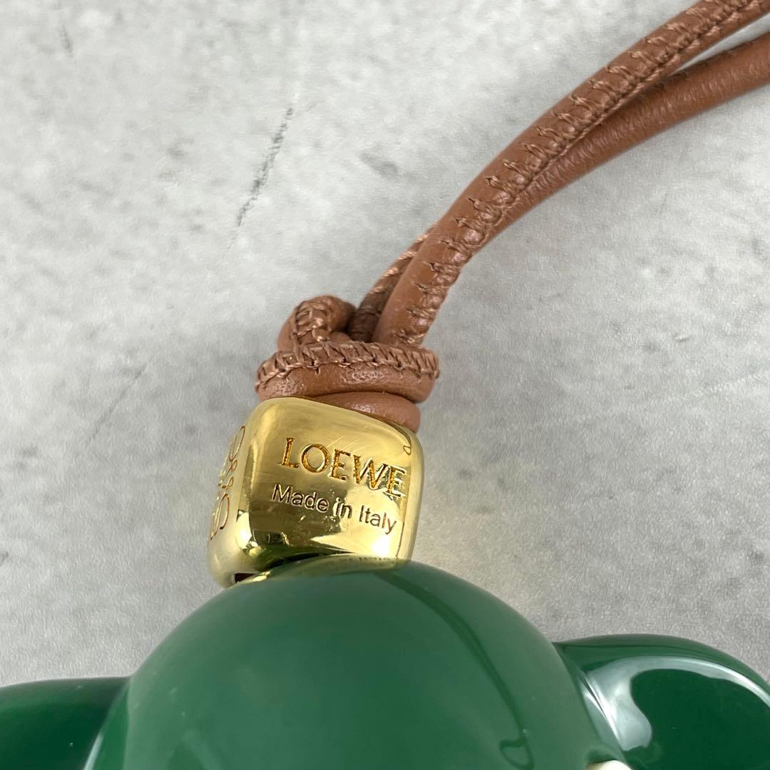 現行/未使用級✨ ロエベ LOEWE パズ チャーム グリーン