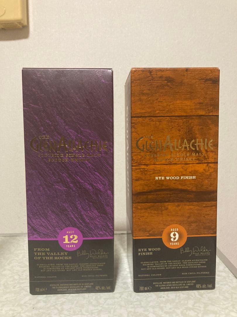 グレンアラヒー 12年 9年 ライ ウッドフィニッシュ 2本セット