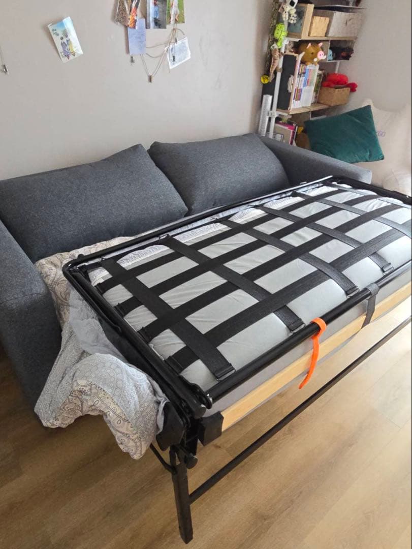 IKEA VIMLE 2人掛けソファベッド グンナレッド ミディアムグレー