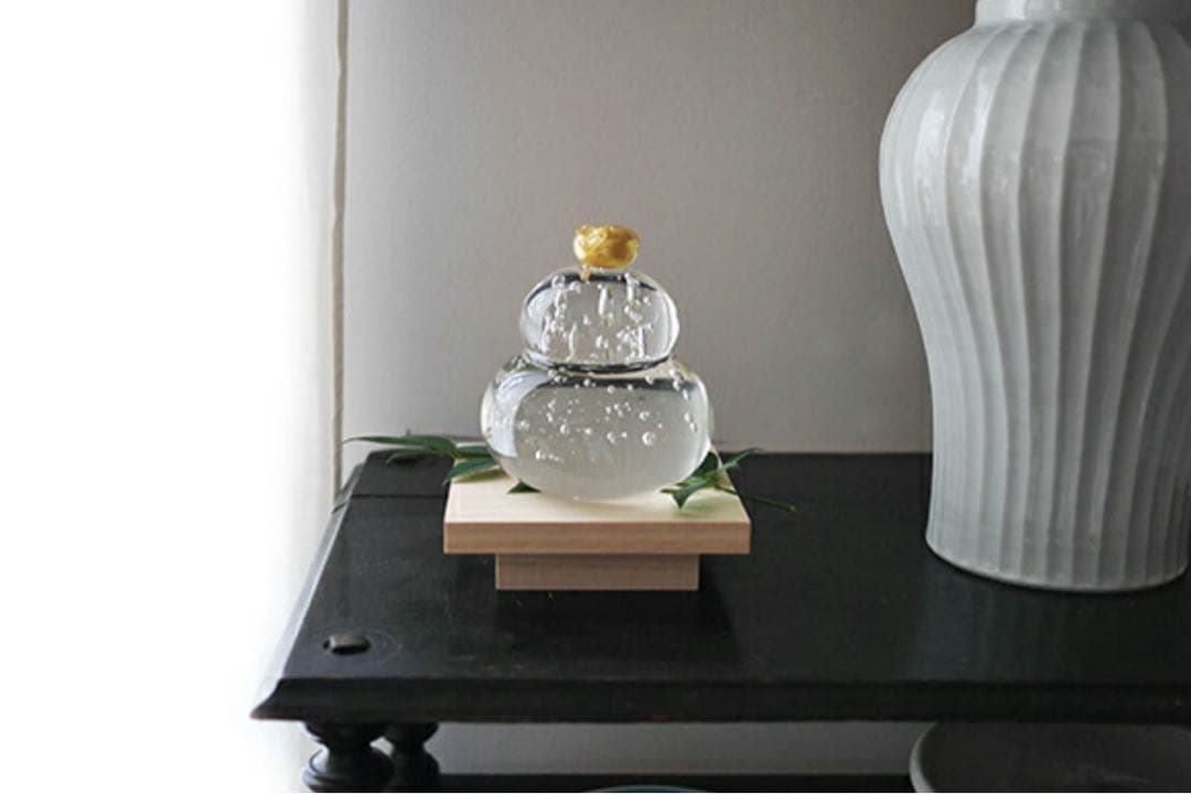 新品未使用　ガラス鏡餅