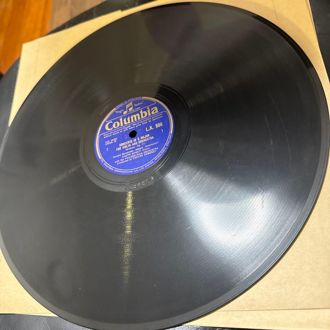 SP盤5枚JOSEFSZIGETI ブラームスviolinconcertOP77