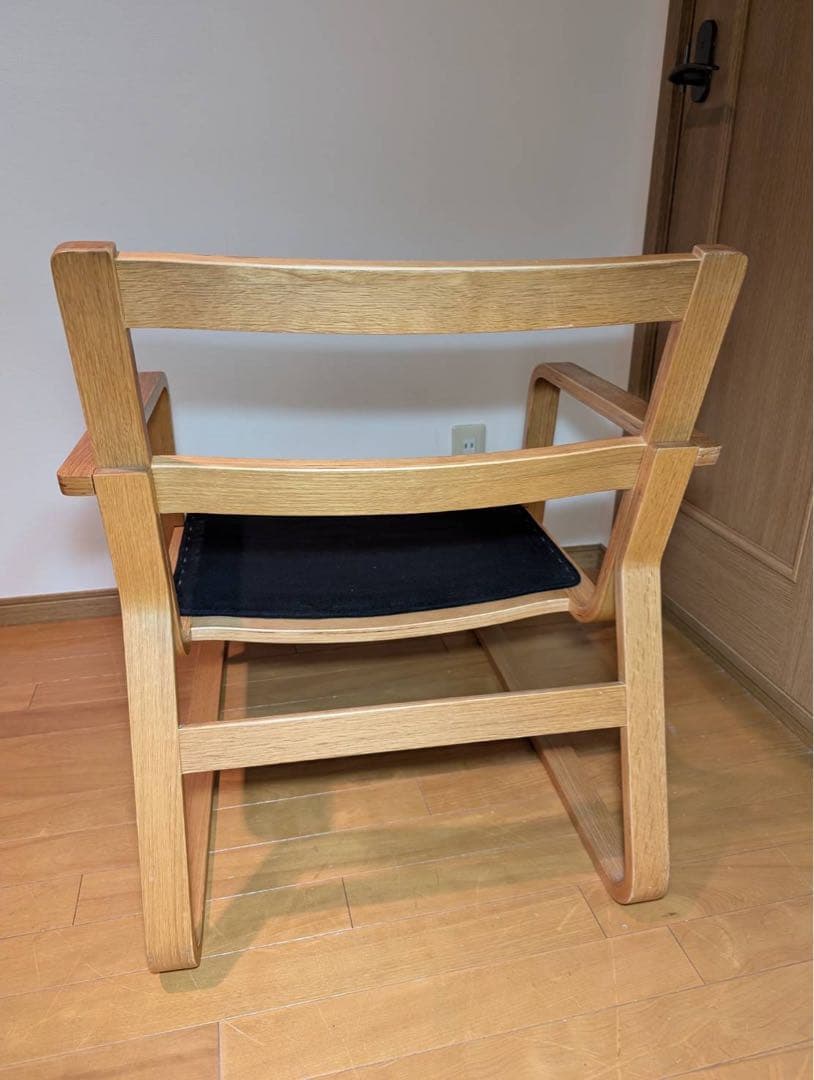 ■送料込■無印良品リビングでもダイニングでもつかえるソファチェア 椅子アーム