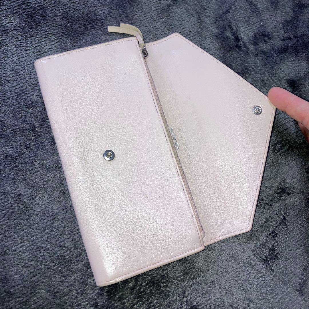 バレンシアガ　ピンク　桃色　長財布　レディース