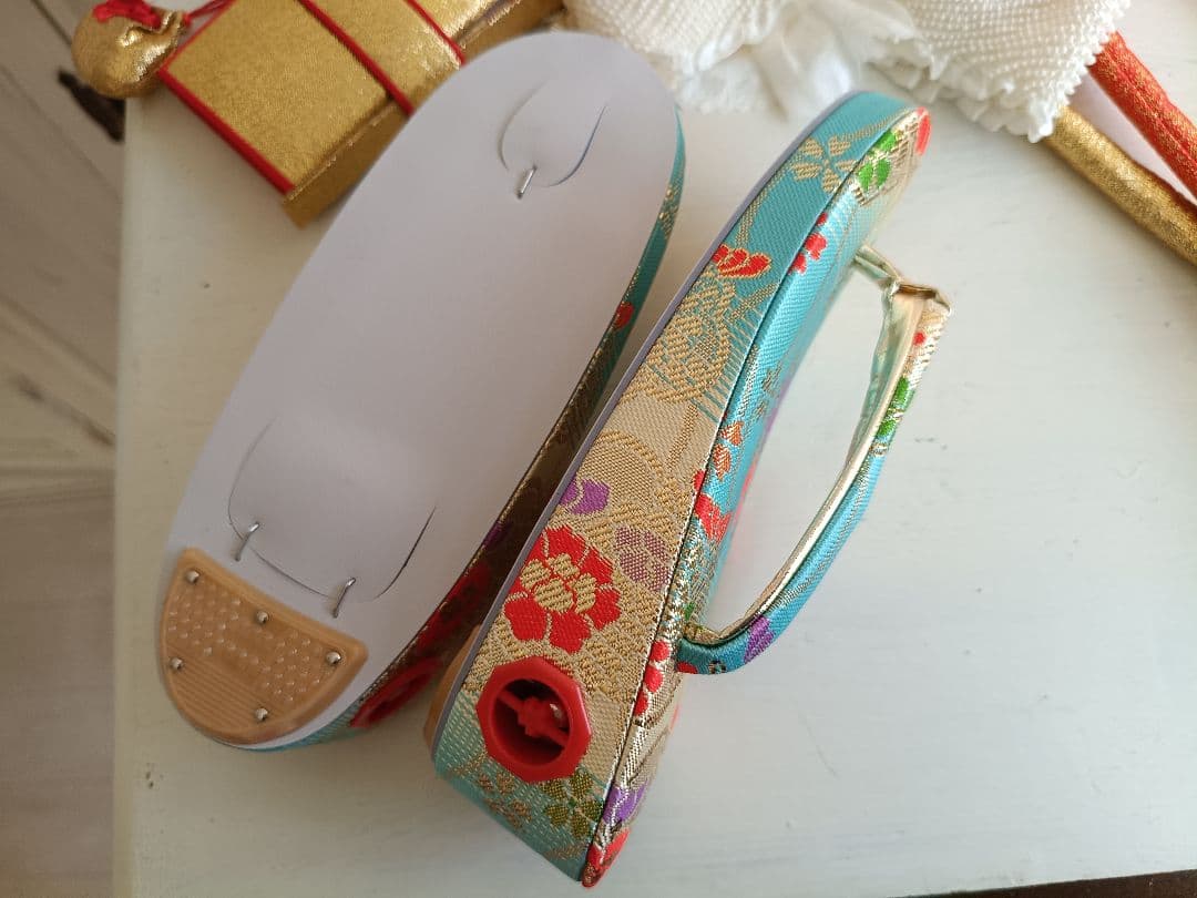 専用です☆アンティークマゼンダピンクの着物とブルーの作り帯☆七五三3歳