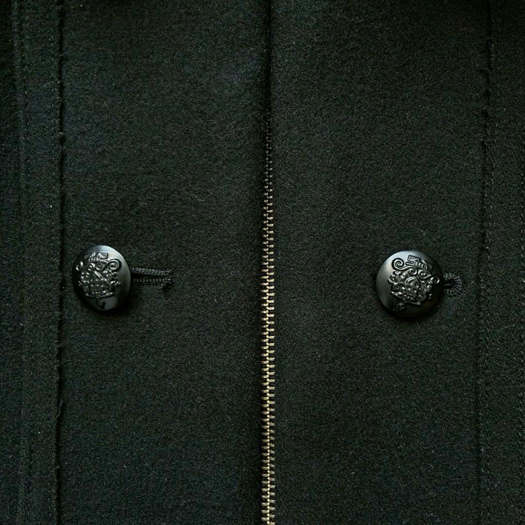 【くろ 】PPFM ナポレオンジャケット L ギミック ラクーンファー付き