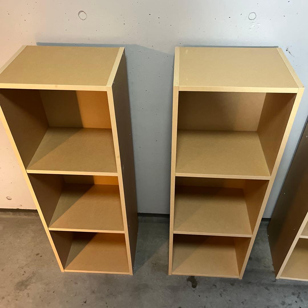 廃盤希少★無印 パルプボードボックス・タテヨコＡ４サイズ・３段 ２個セット