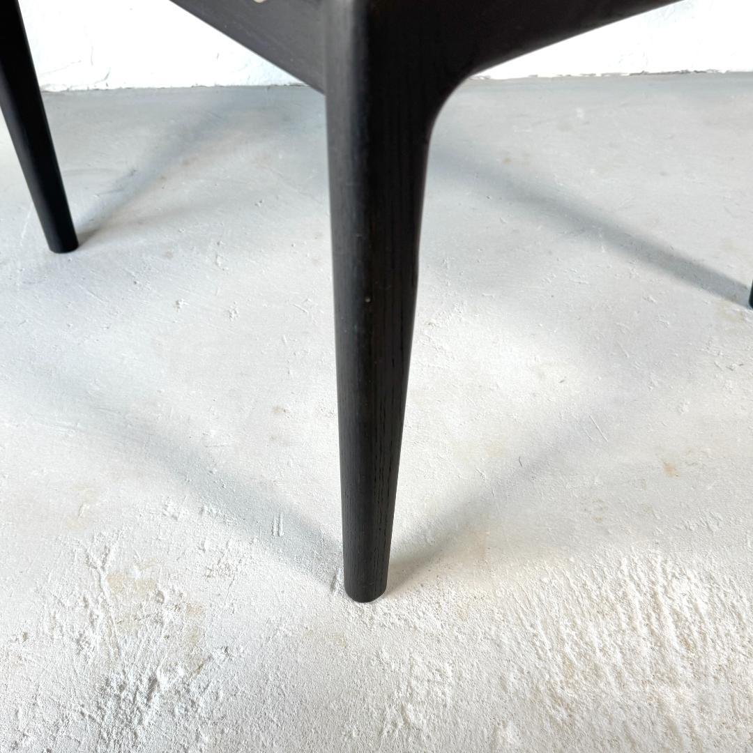 ①美品 ナガノインテリア DC354 ダイニングチェア 張座 ハンギング機能