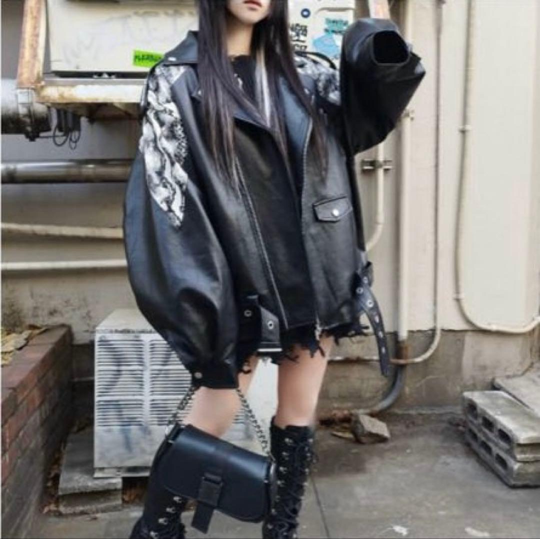 SELECT / ［PINKSPINK］パイソン柄PUレザージャケット