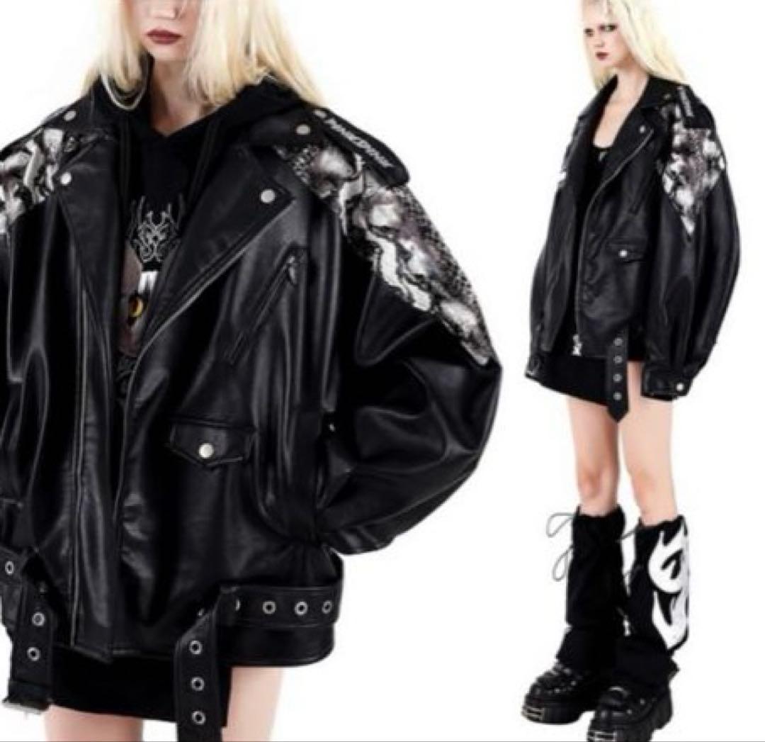 SELECT / ［PINKSPINK］パイソン柄PUレザージャケット