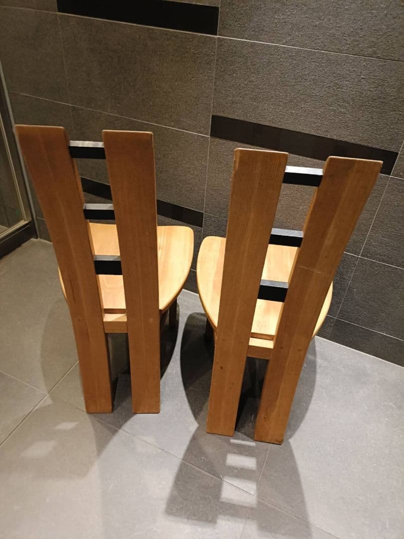 木製ダイニングチェア 2脚セット