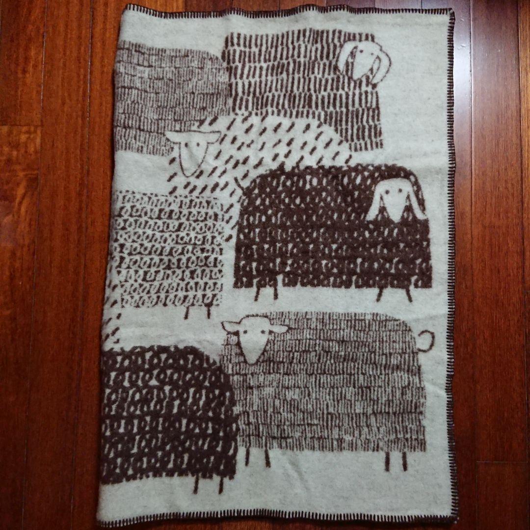 未使用 ラプアンカンクリ 鈴木マサル パカパート ウールブランケット ブラウン