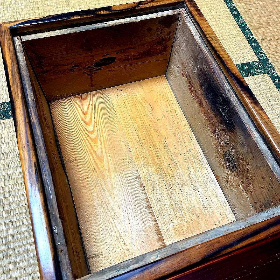 ⭐️骨董 長火鉢 古民具 アンティーク 古道具 テーブル　2way天板取り外し付