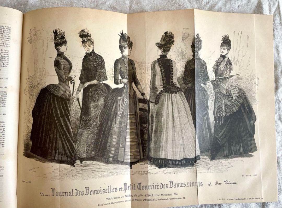 フランス1886年発行の古書（ジョルナル・デ・ドゥモワゼル）