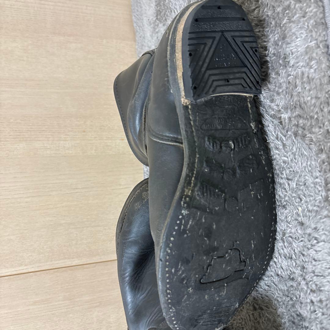 REDWING レッドウィング　エンジニアブーツ　ブラック　ソール交換済み