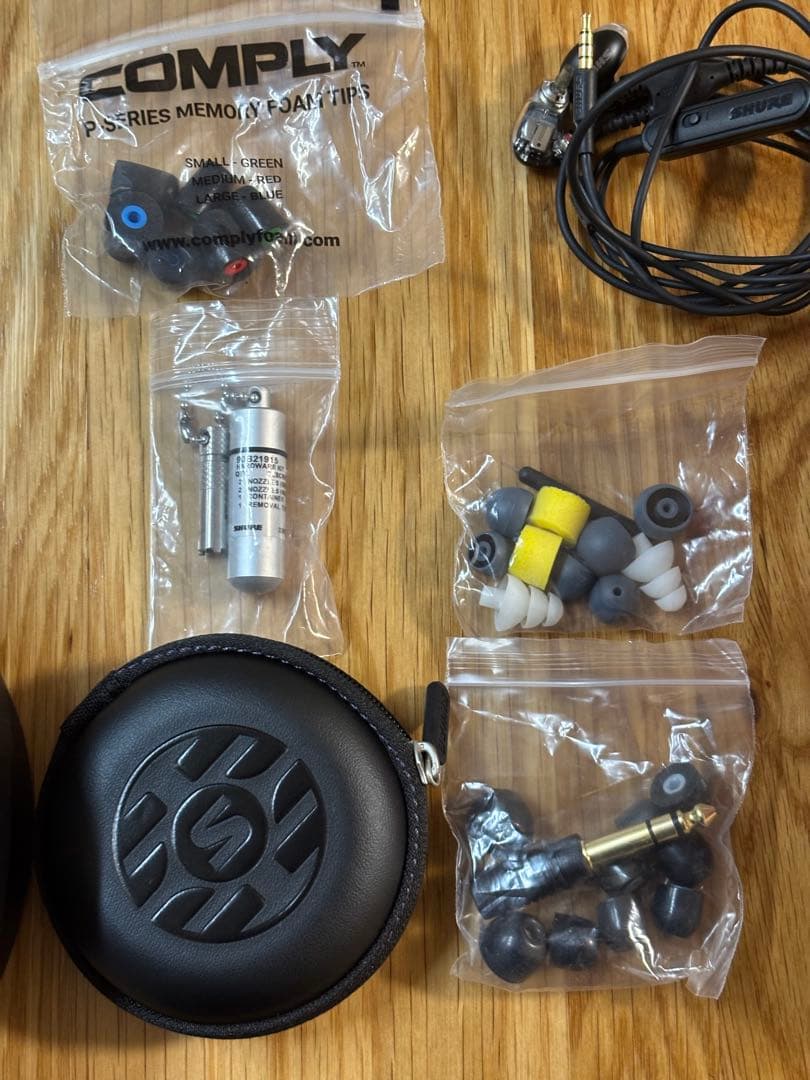 ばっさー）SHURE AONIC5 4.4mm新品リケーブルおまけ付き