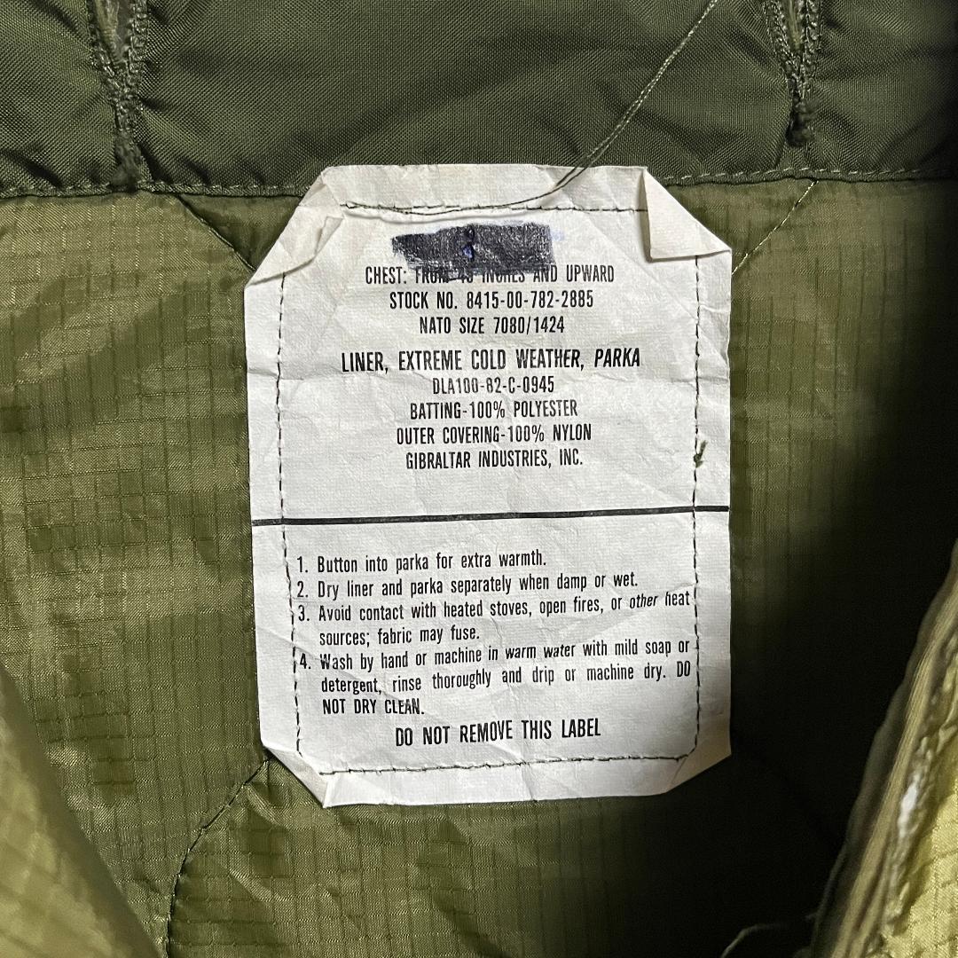 米軍実物 80's M65 ライナー付フィッシュテール モッズコート M