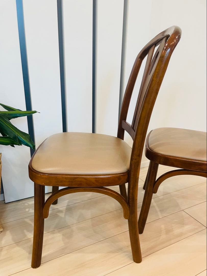 希少品　カリモク家具　ダイニングチェア　アンティーク　ヴィンテージ 2脚セット