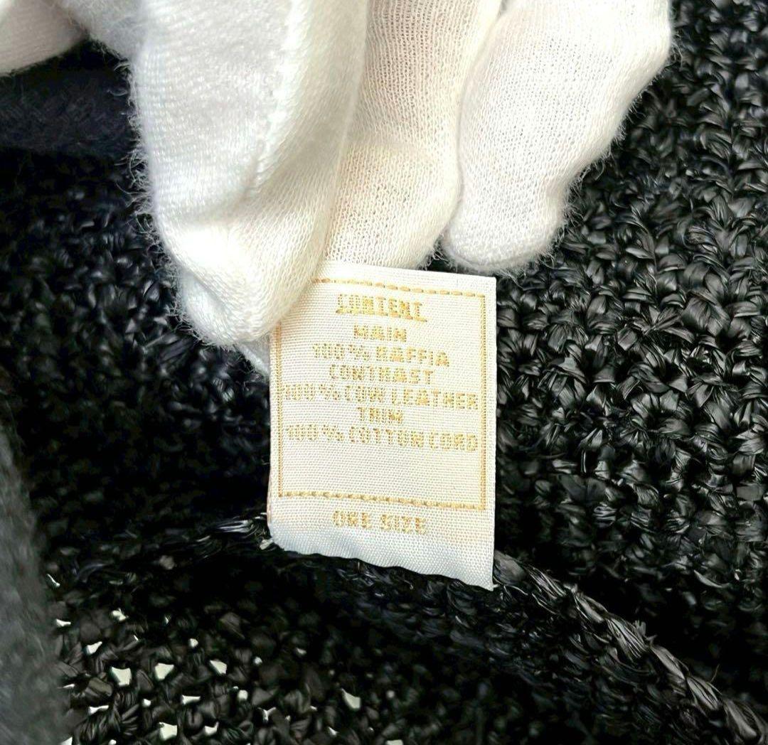 ヘレンカミンスキー　バッグ ハンドバッグ　ストロー　かご　ブラック