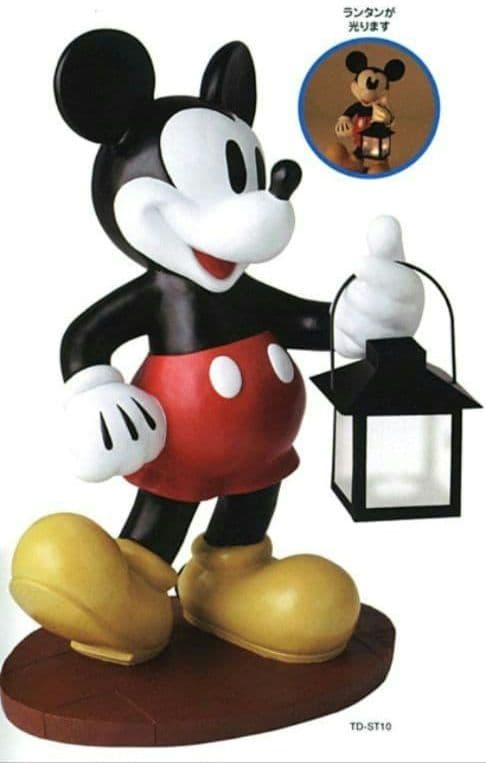 廃盤品　レア　ガーデンスタチュー　ミッキーマウス ランタン付き　置物　オブジェ