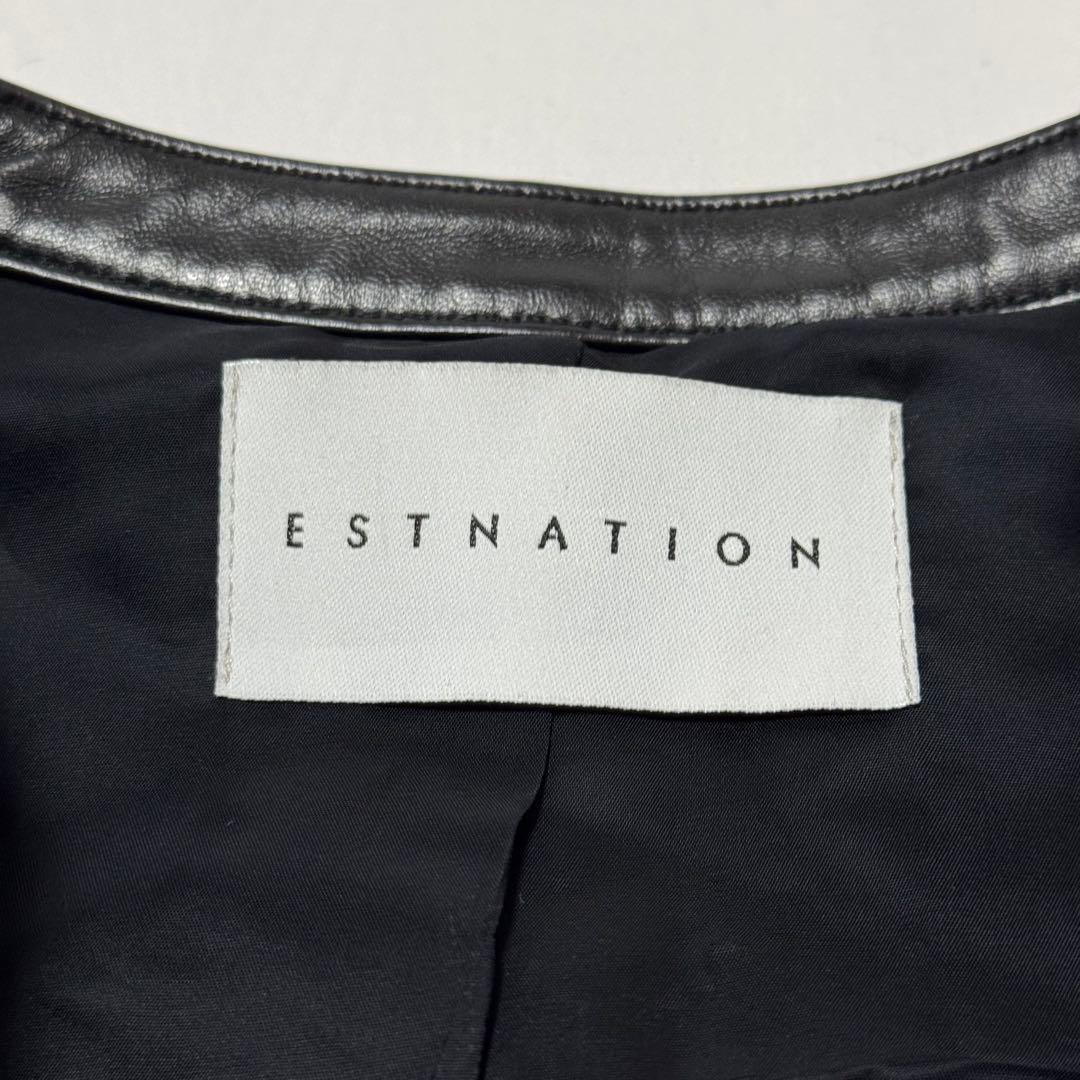 美品✨　エストネーション　ライダース　シングル　ラムレザー　ESTNATION