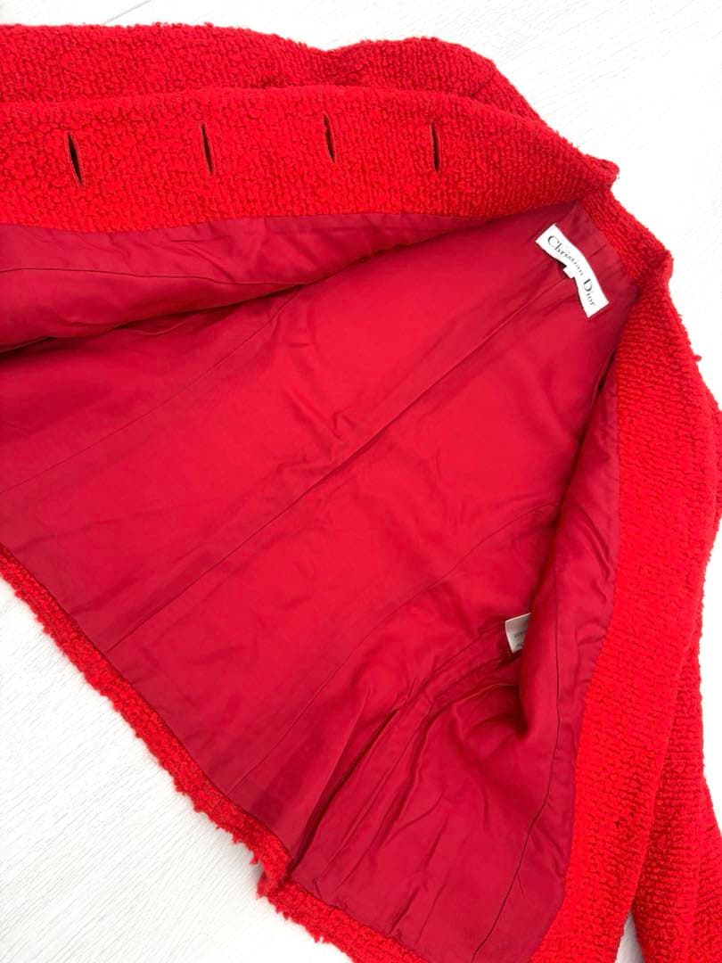 美品✨ヴィンテージ✨Christian Dior ツイード ノーカラージャケット