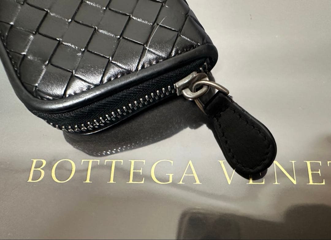 【付属品付】ボッテガヴェネタ イントレチャートケース/ラム/黒3️⃣✨✨