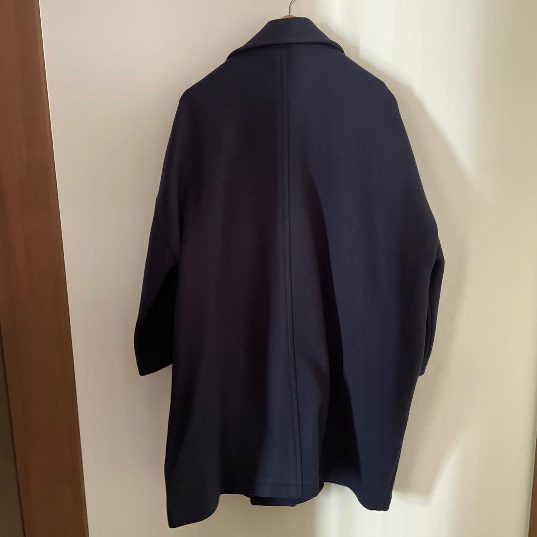 Mayuko✴︎FRAMeWORK ロング Pコート　36　ネイビー