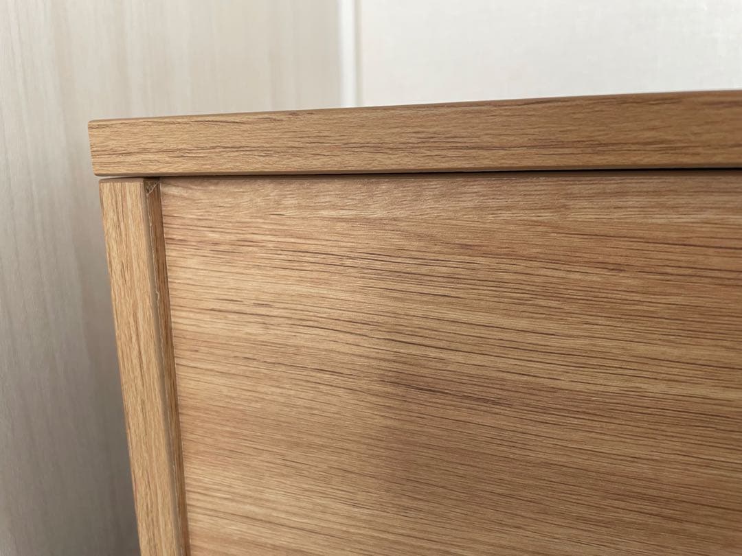 ナチュラルウッド ドレッサー・鏡台 引き出し付き