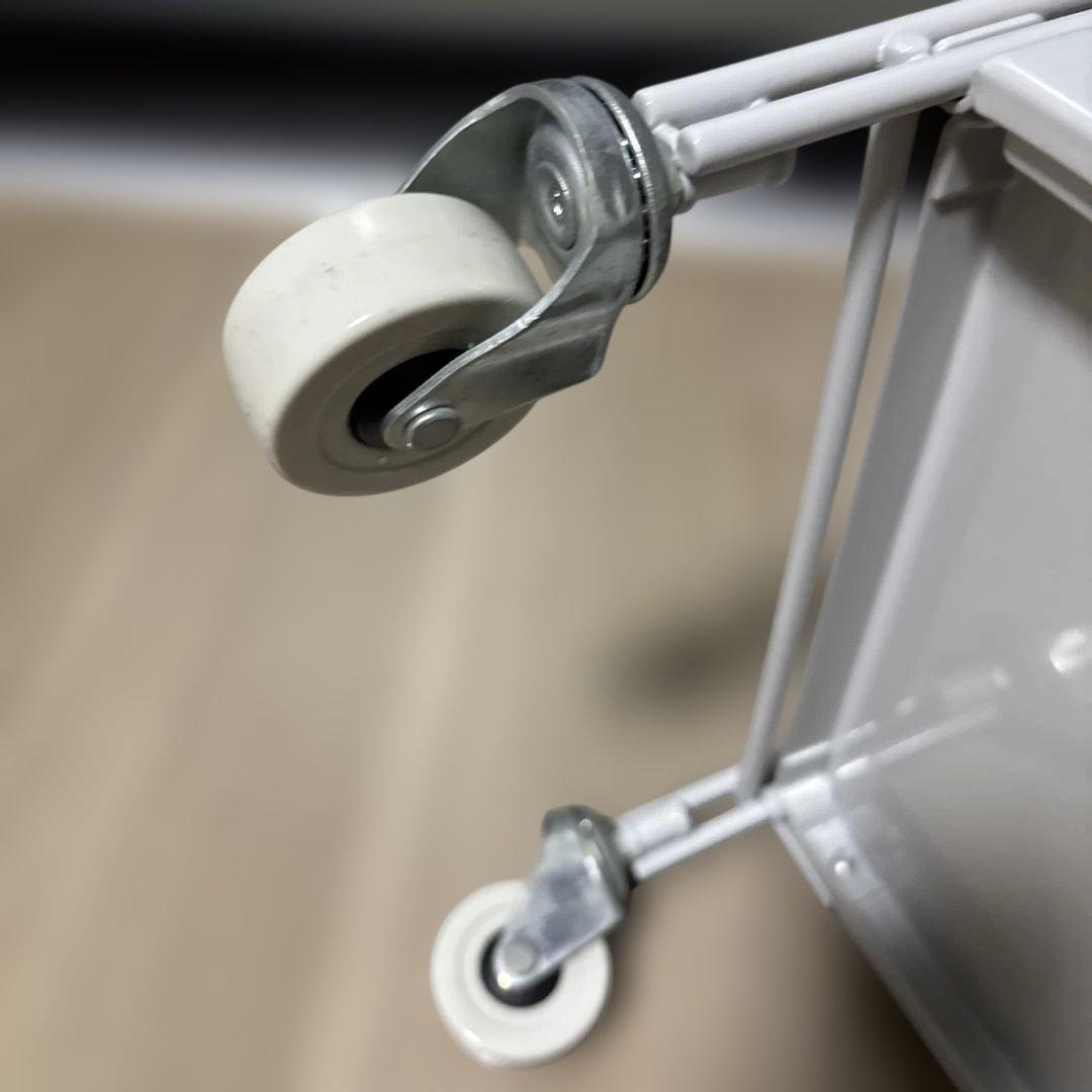 無印良品スチールユニットシェルフ ミニ グレー 旧モデル 名作 キャスター付き