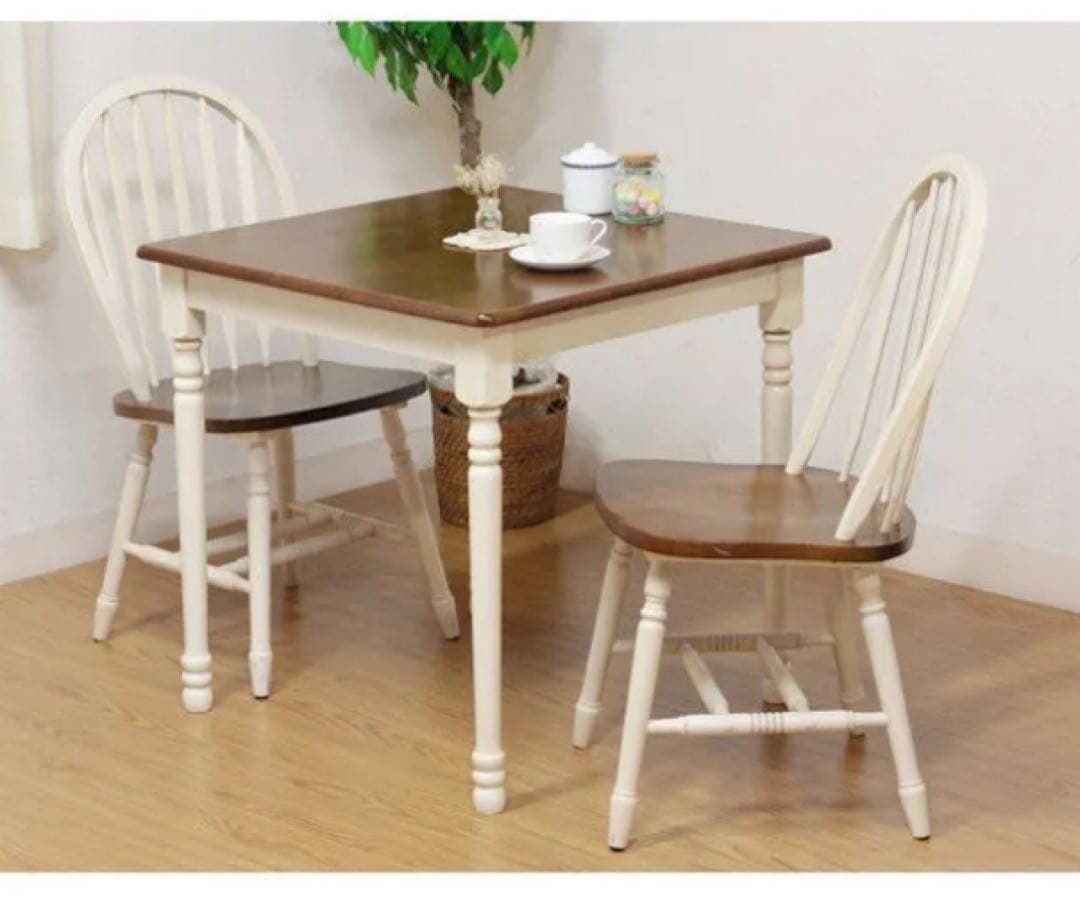 出品②　マキアート　ダイニング　テーブルx1 & チェアx2 セット