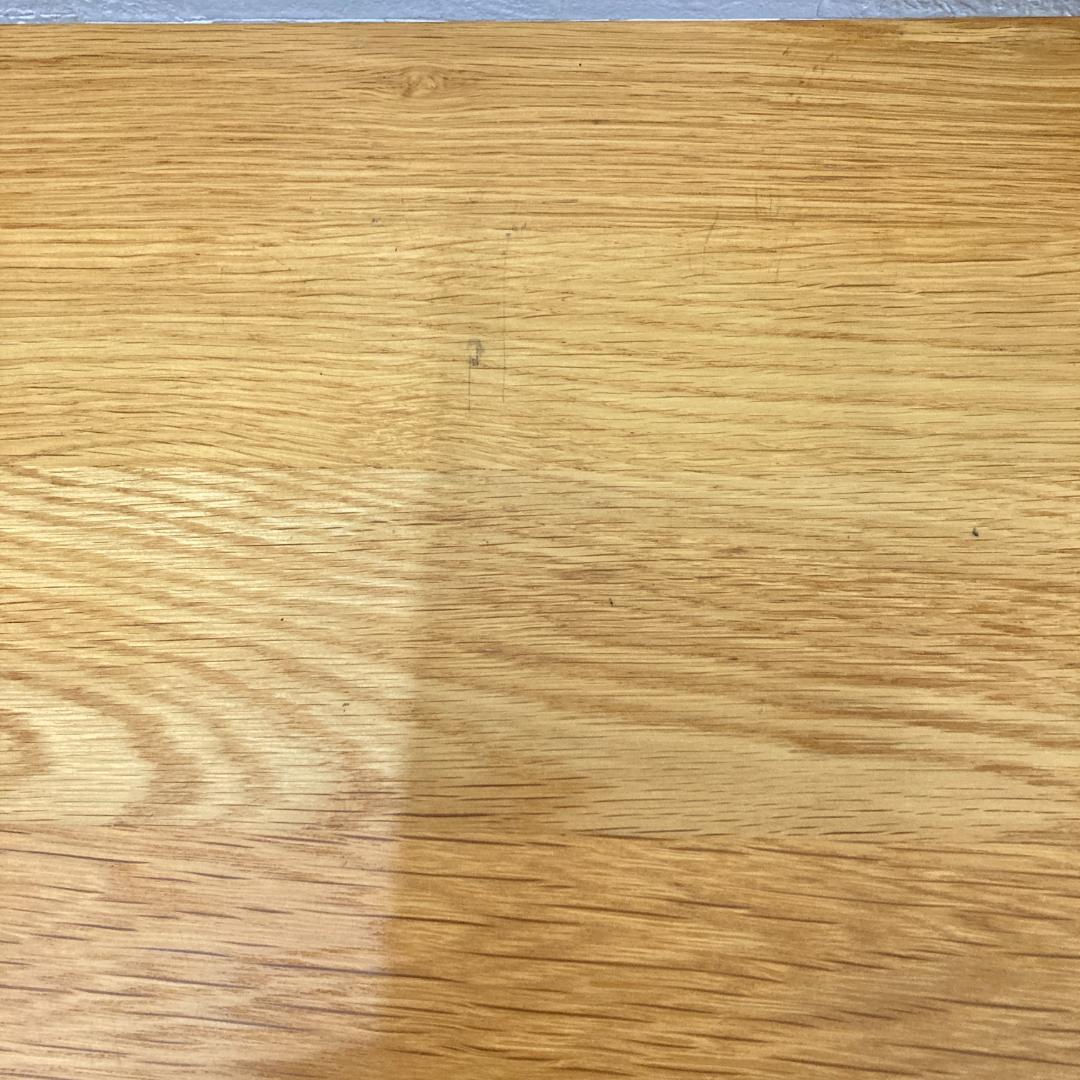 【無印良品】オーク材　無垢デスク　テーブル　机　収納付き　天然木