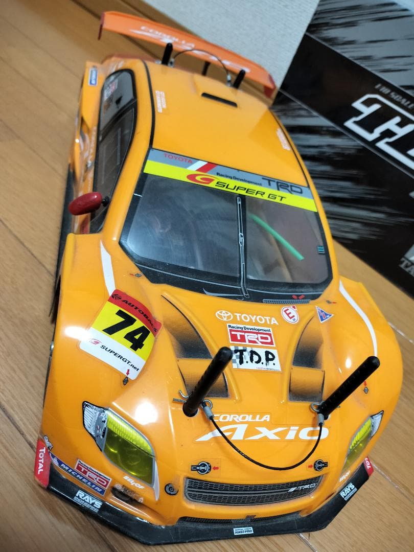 Tamiya TB-03R カローラアクシオボディ 12.5Tブラシレス