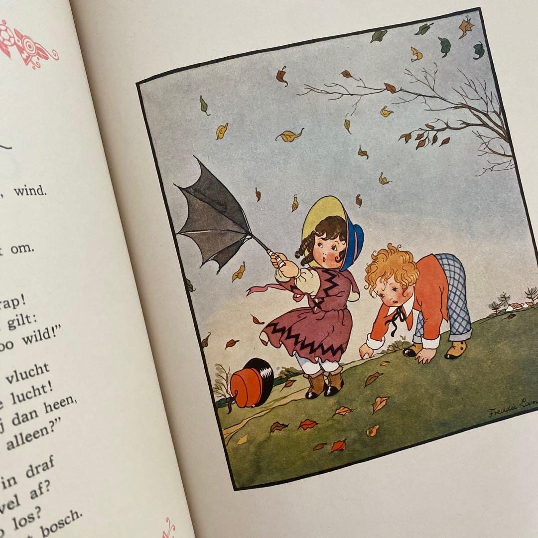 1928年　オランダの希少な絵本　Freddie Langeler 洋書　古書