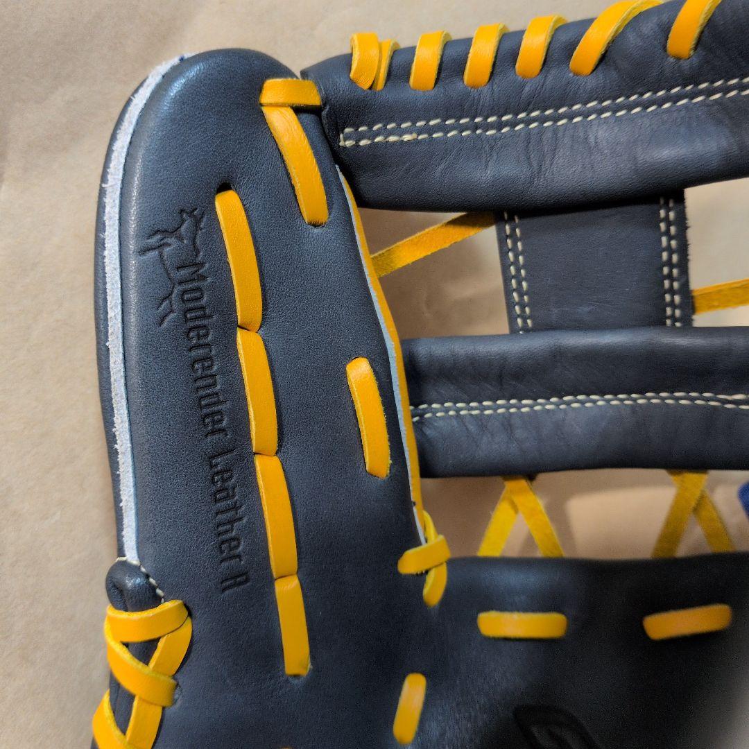 ミズノ:右投げ用:軟式用グラブ:内野手用:サイズ9:DブルーXオレンジ