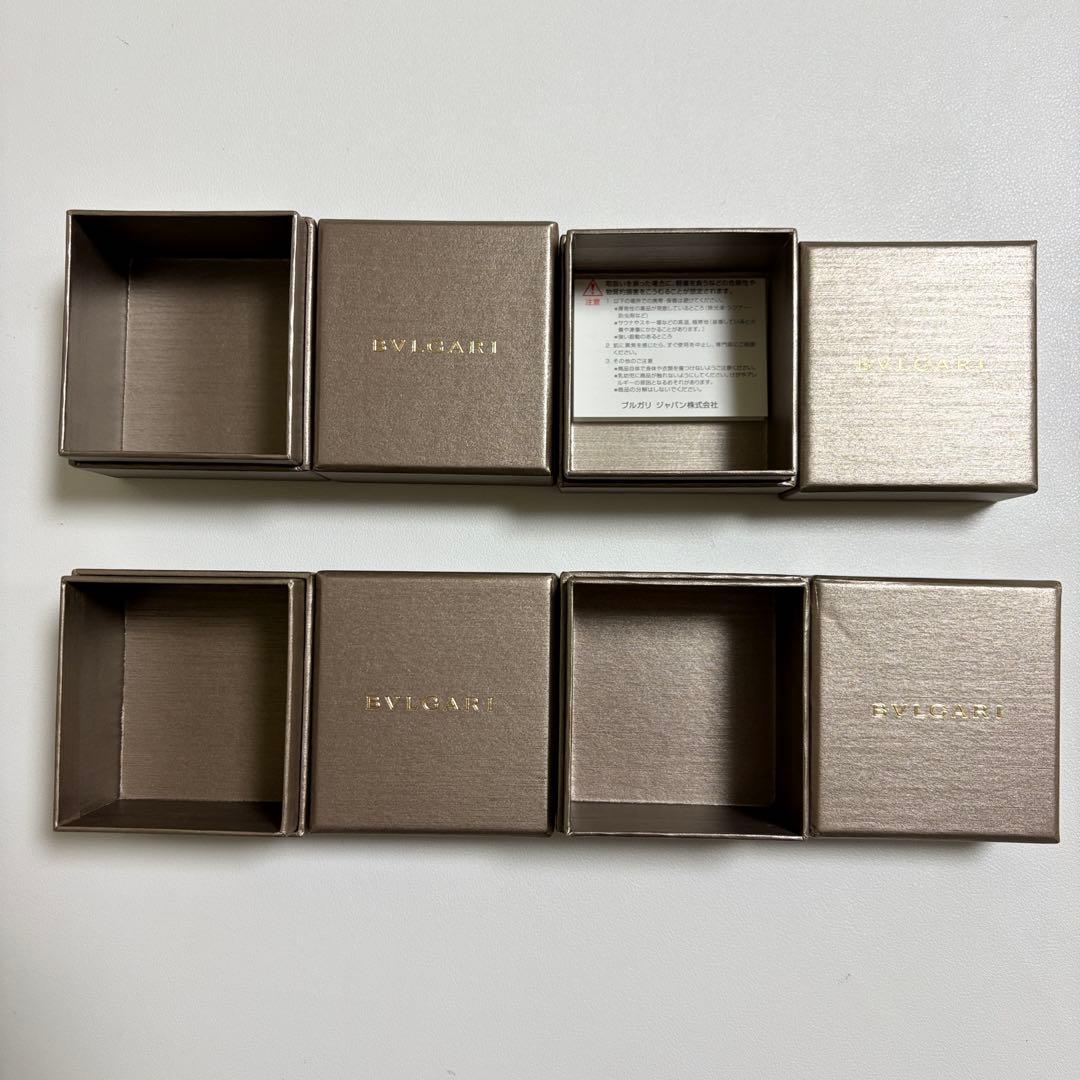 ブルガリ　リングケース　空箱　4個セット　現行品　リボン付き