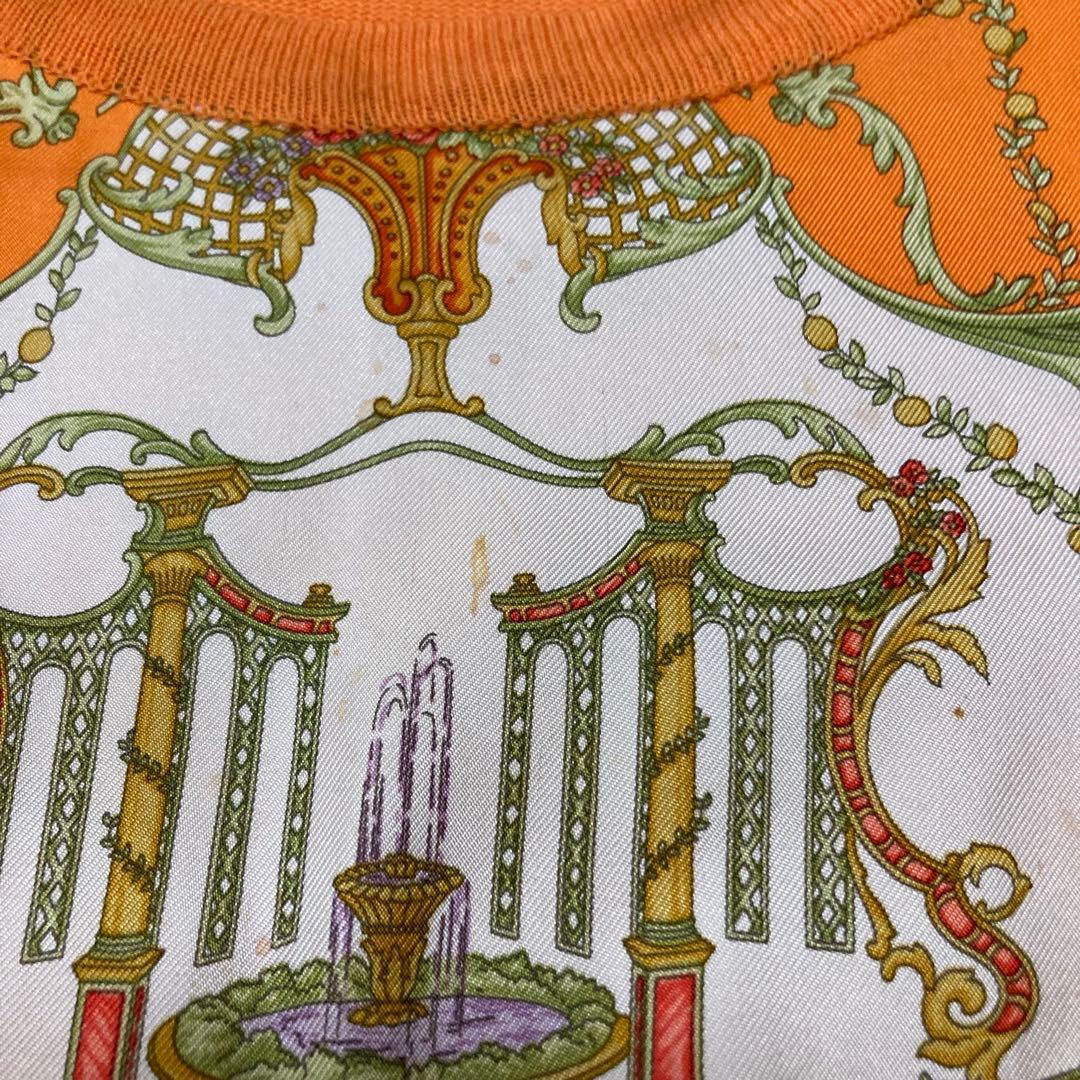 希少　エトロ　シルク100% 総柄アンサンブル　カーディガン＆Tシャツ2点セット