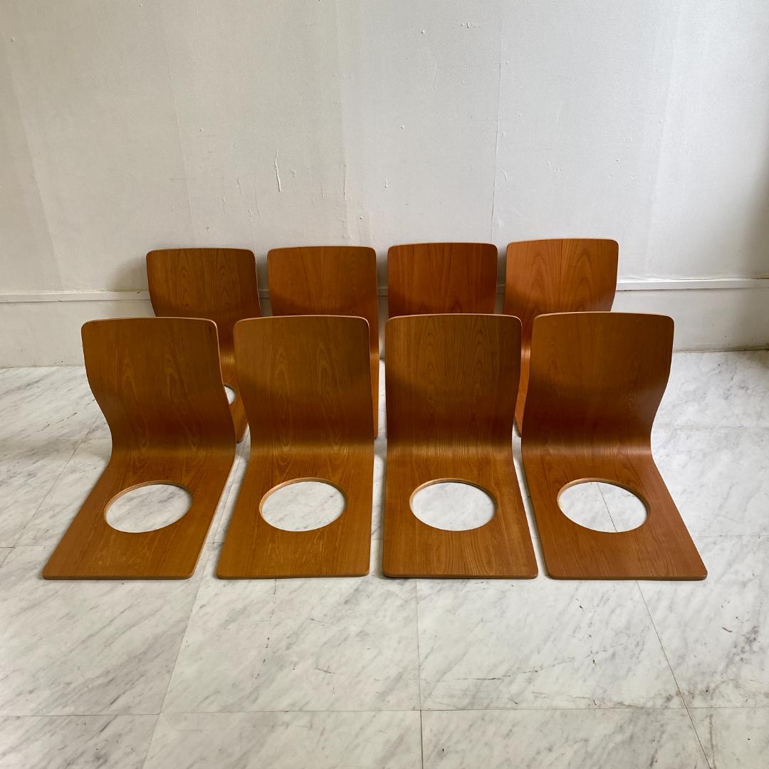 天童木工 Tendo 座椅子 木製 座椅子 藤森健次デザイン 8セット 美品