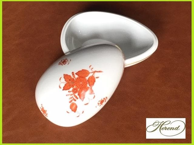 展示品 希少! Herend ヘレンド アポニー エッグ ラージ(大) 小物入れ