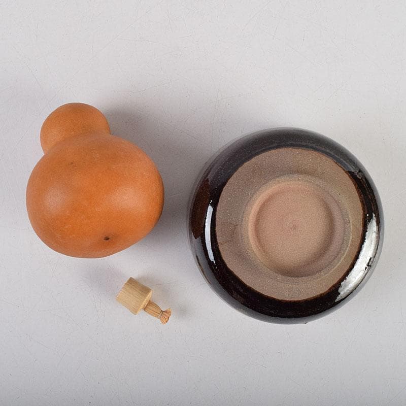 茶道具　御所篭　茶籠　香合　茶碗など　五点　一式　仕覆付　D　R9448