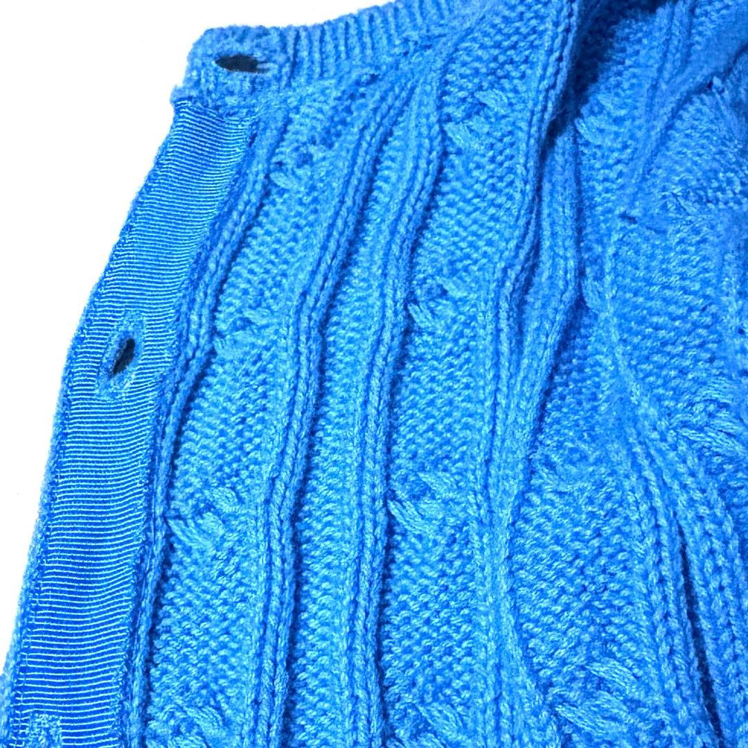 ラルフ Ralph Lauren ケーブルニット XL ペプラム カーディガン