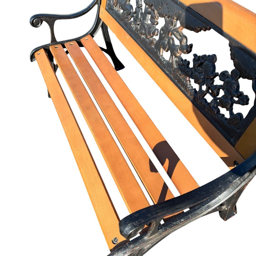 【希少】ディズニー 鋳物ガーデンベンチ ミッキー＆フレンズ 15-5