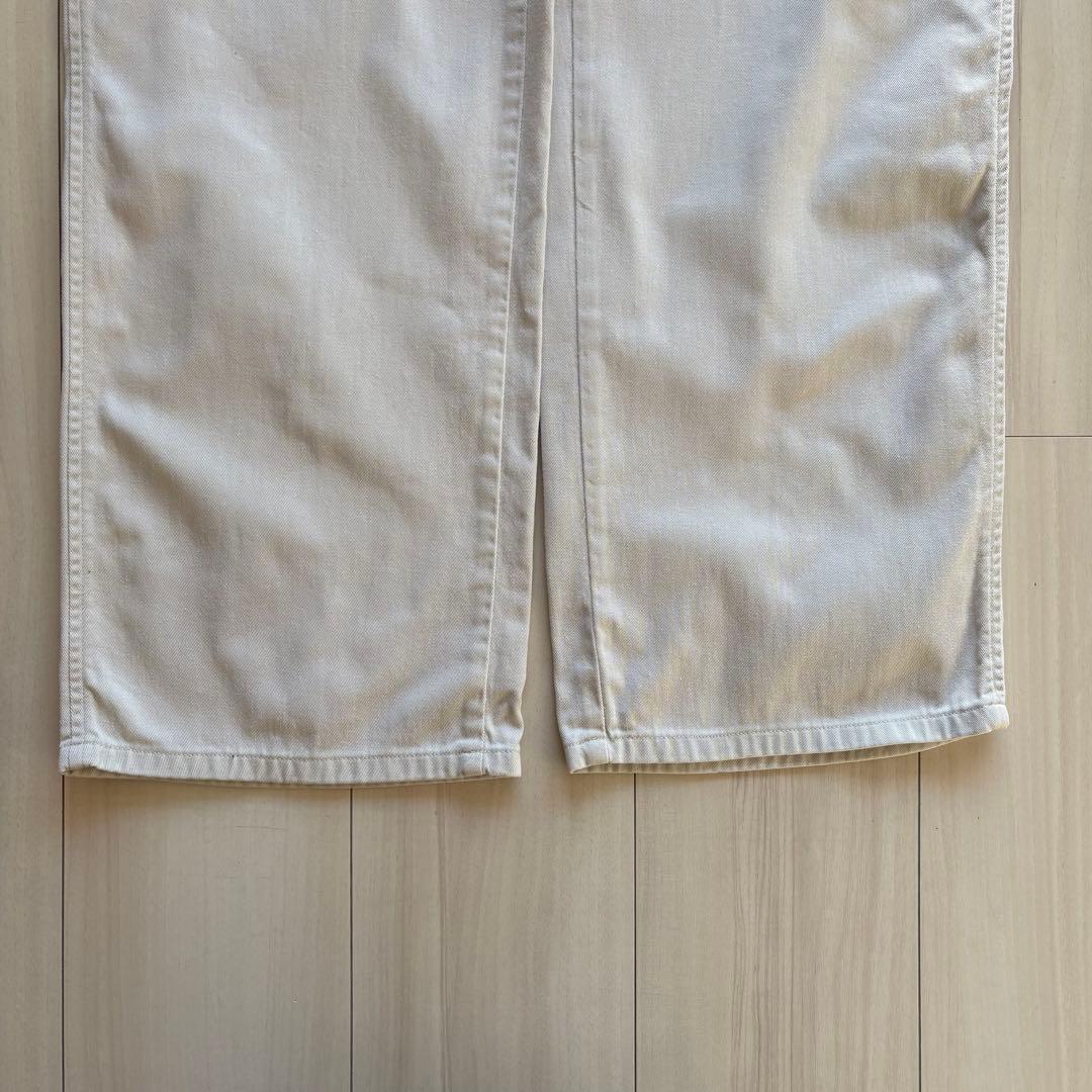 -90s ポロバイラルフローレン ポロチノ USA製 実寸33×32 アイボリー