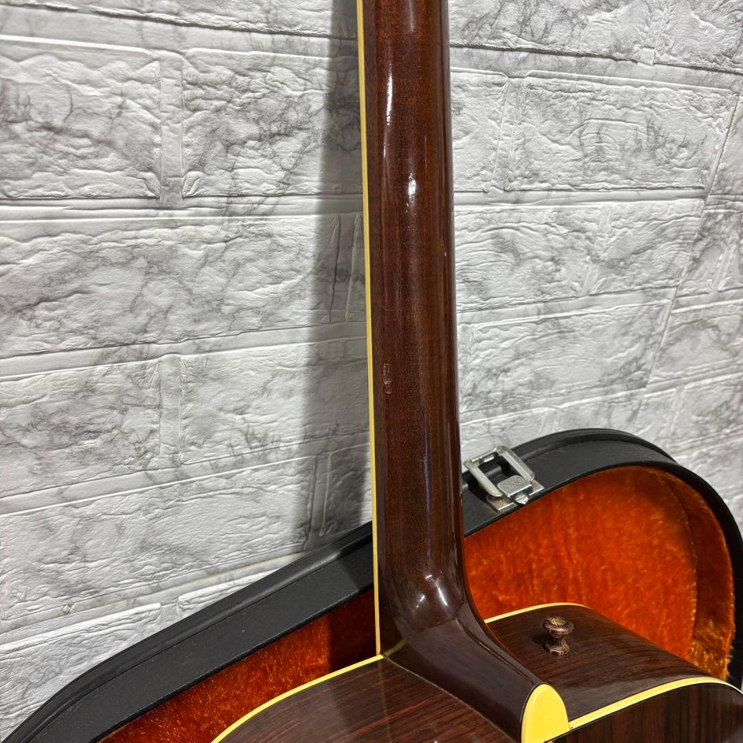 872　ヤマハ　1970年代　黒ラベル　アコースティックギター　ハードケース付き