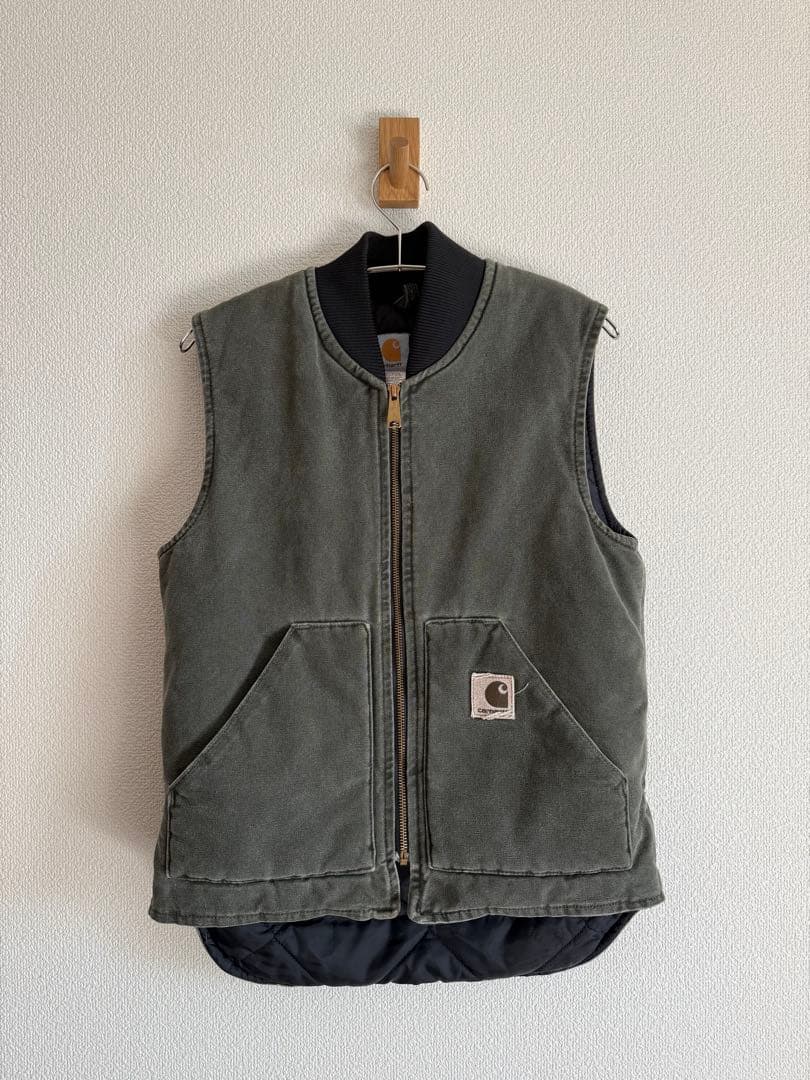 USA製 90s vintage ベスト S MOS極上フェード カーハート