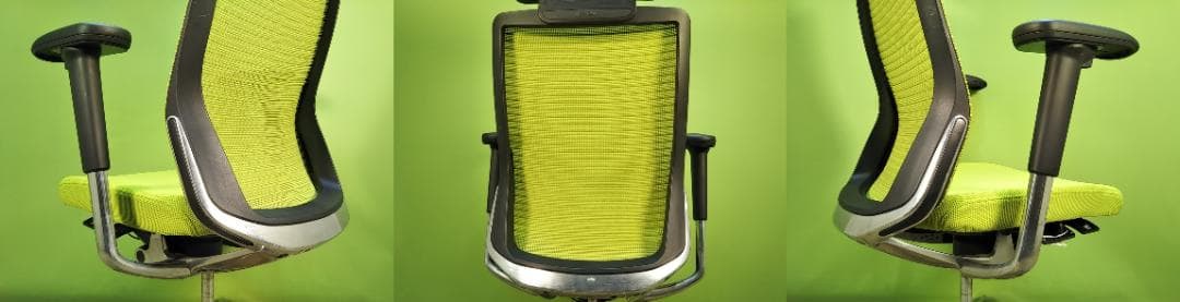 ah　オカムラ　コーラル　ライムグリーン　2018年 エクストラハイバック 中古