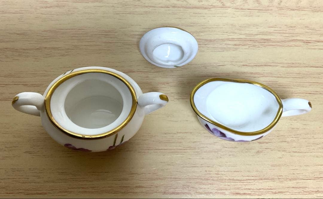 ハマースレイ　バイオレット　ミニチュア　ティーセット