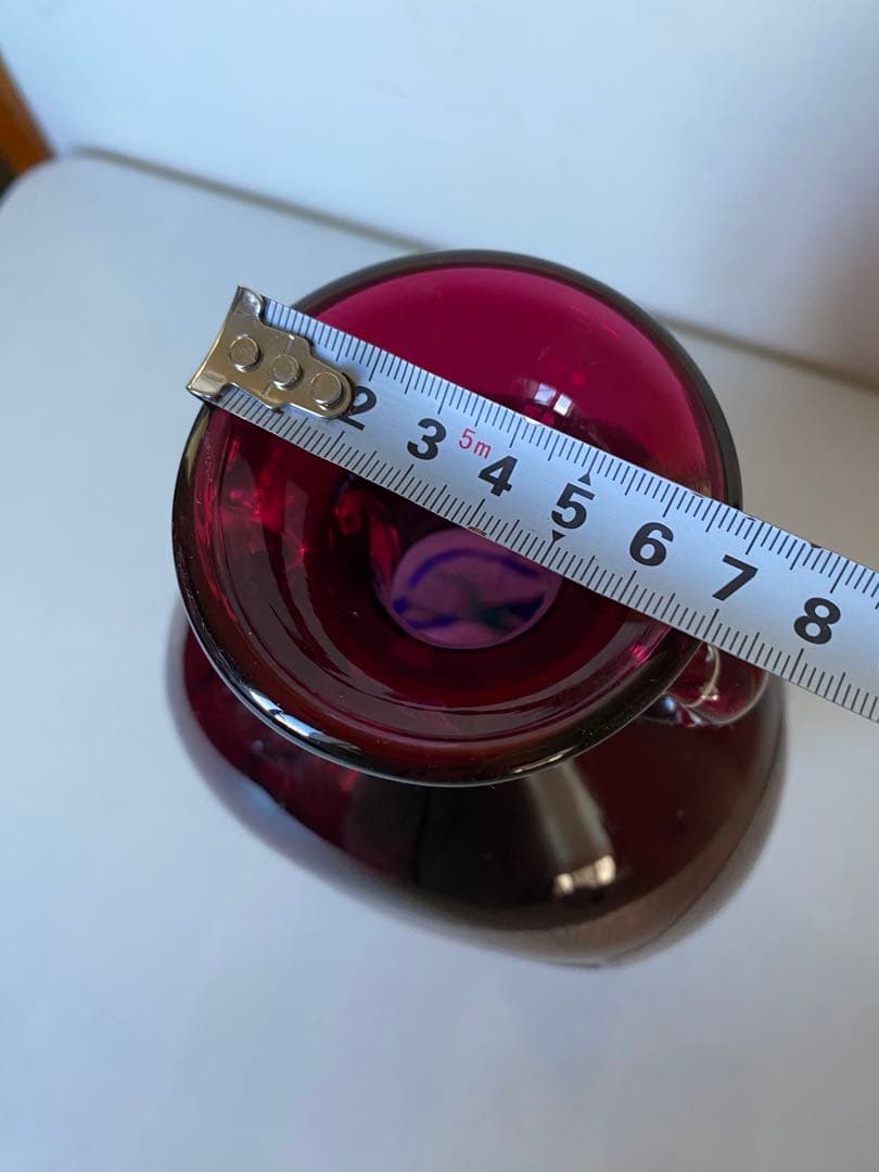 津軽びいどろ　花瓶　ガラス工芸　ハンドメイド　未使用　置物