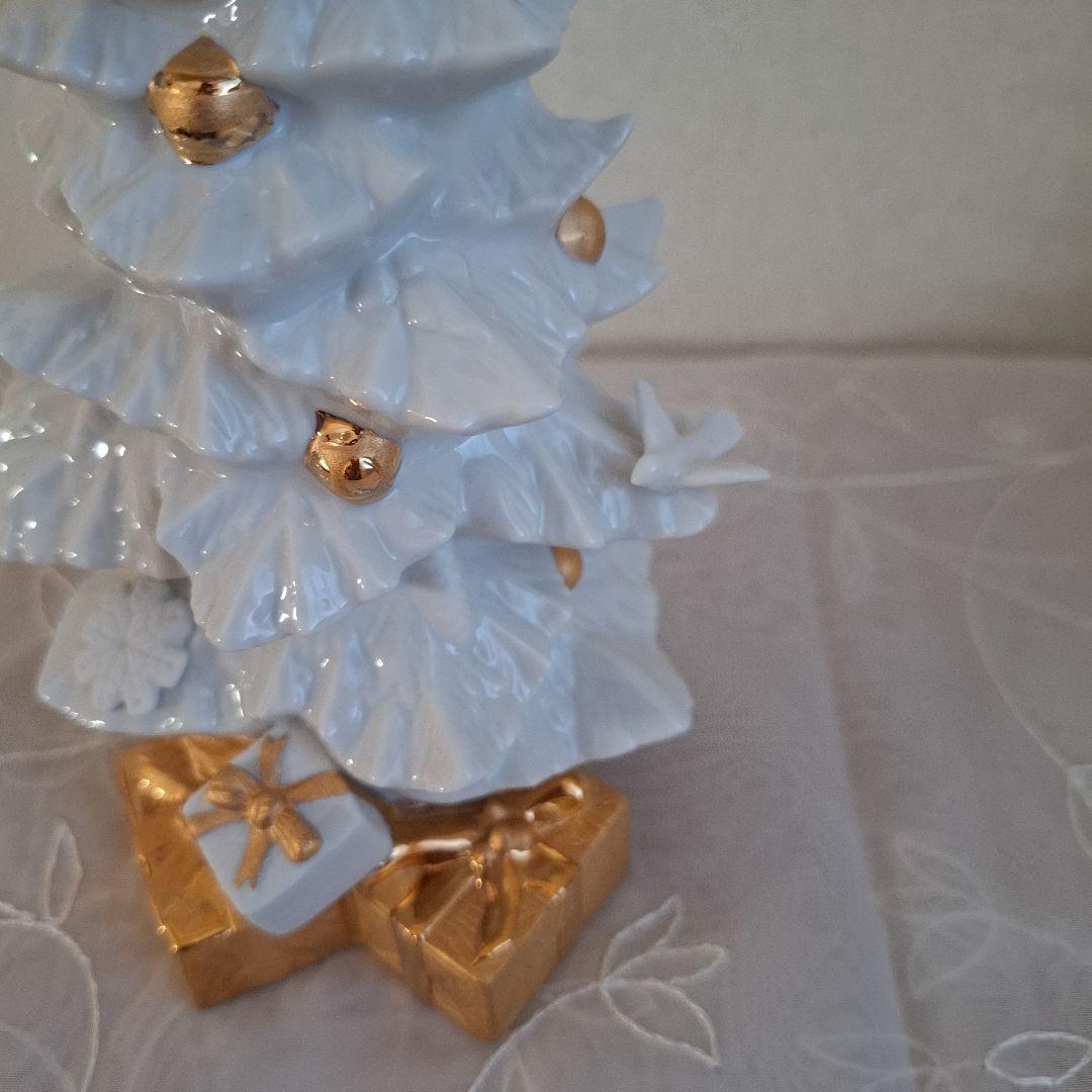 リヤドロ　クリスマスツリー　ホワイト