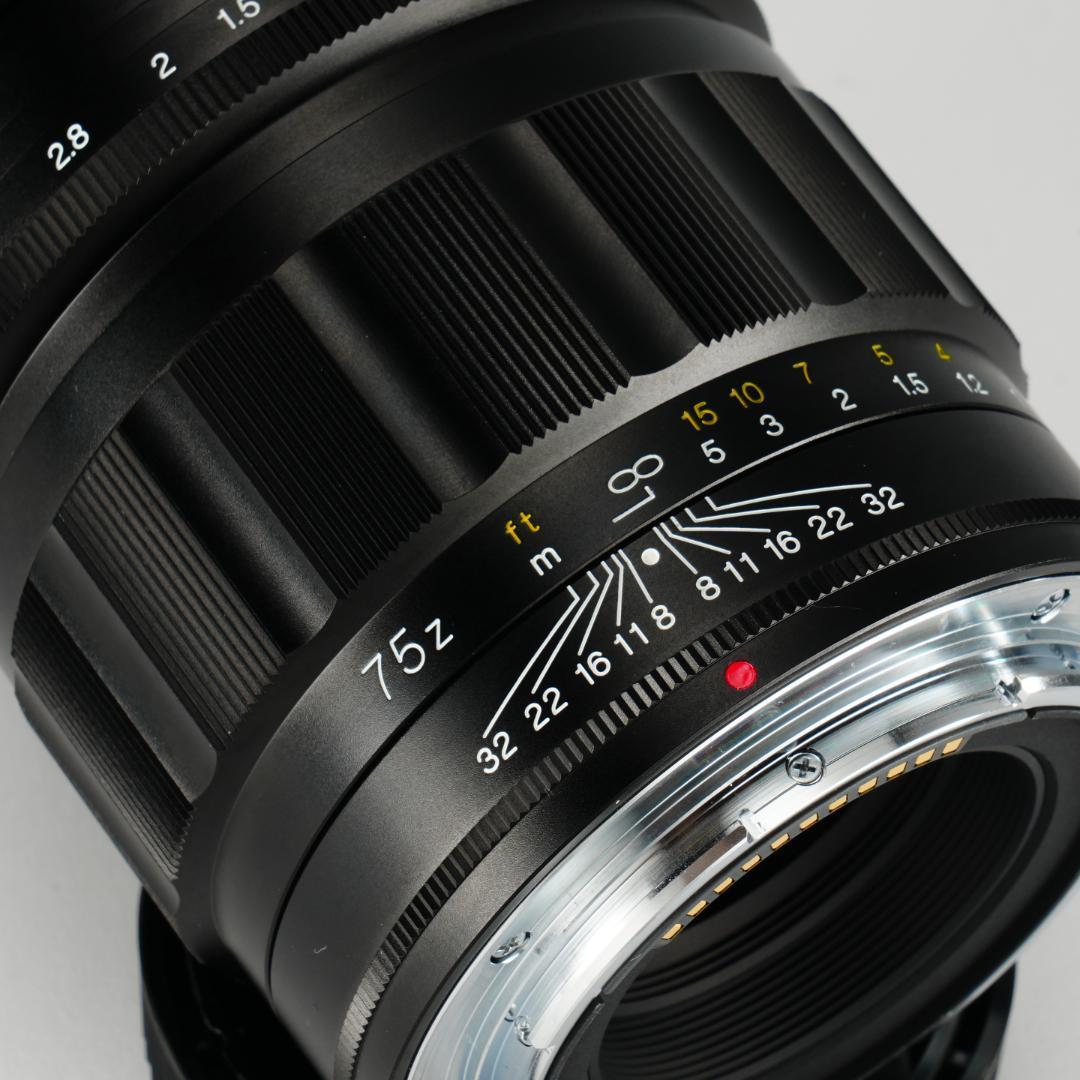 未使用級美品 NOKTON 75mm F1.5 Zマウント 大口径中望遠